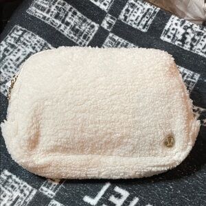 Lululemon  Cream Sherpa Belt Bag